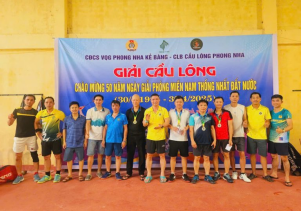Tổ chức thành công giải Cầu lông mở rộng kỷ niệm 50 năm ngày Giải phóng Miền Nam thống nhất đất nước (30/4/1975-30/4/2025) và chào mừng Đại hội Đảng các cấp nhiệm kỳ 2025-2030 tiến tới Đại hội XIV của Đảng