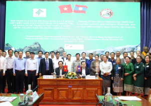 Hội thảo Xây dựng kế hoạch hợp tác liên biên giới giữa VQG Phong Nha – Kẻ Bàng, Quảng Trị và Vườn quốc gia Hin Nậm Nô, Khăn Muồn (Lào)