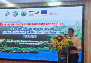 Khai mạc hội thảo quốc tế về hợp tác xuyên biên giới giữa Vườn quốc gia Phong Nha-Kẻ Bàng (Việt Nam) và Vườn quốc gia Hỉn Nậm Nô (Lào)