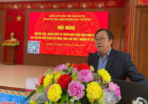 Đảng ủy BQL VQG Phong Nha – Kẻ Bàng tổ chức Hội nghị nghiên cứu, học tập, quán triệt, tuyên truyền và triển khai Nghị quyết Đại hội Đảng bộ Ủy ban nhân dân tỉnh Quảng Trị lần thứ I, nhiệm kỳ 2025 – 2030