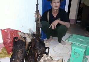 Bắt giữ và xử lý đối tượng sử dụng vũ khí, săn bắn động vật rừng nguy cấp, quý, hiếm trái phép