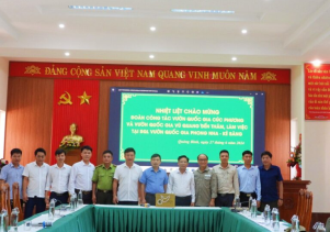 BQL VQG Phong Nha – Kẻ Bàng tiếp và làm việc với đoàn công tác Vườn quốc gia Cúc Phương và Vườn quốc gia Vũ Quang