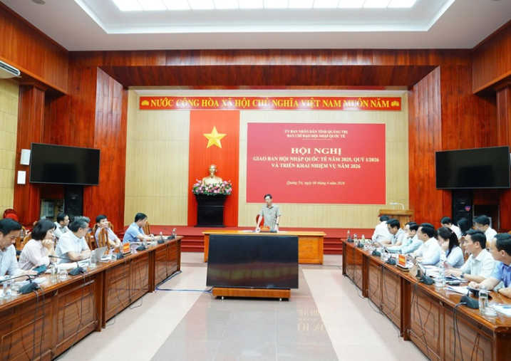 Hội nghị giao ban của Ban Chỉ đạo Hội nhập quốc tế tỉnh Quảng Trị năm 2025, Qúy I/2026 và triển khai nhiệm vụ năm 2026