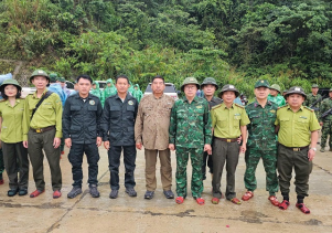 Ban quản lý Vườn quốc gia Phong Nha – Kẻ Bàng tham gia phối hợp tuần tra song phương, kiểm tra khu vực đoạn biên giới tỉnh Quảng Trị và tỉnh Khăm Muồn