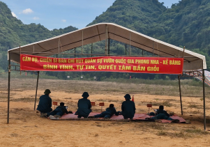 BQL VQG Phong Nha – Kẻ Bàng tổ chức kiểm tra bắn đạn thật cho lực lượng Trung đội tự vệ năm 2026