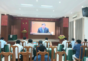 Đảng ủy Ban quản lý Vườn quốc gia Phong Nha – Kẻ Bàng tham dự Hội nghị toàn quốc quán triệt, triển khai thực hiện Nghị quyết số 10-NQ/TW của Bộ Chính trị